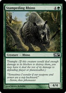 Stampeding Rhino (Magic 2010 Core Set) Near Mint - Nick Nack's Full Frontal Attack