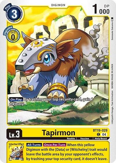 Tapirmon (Release Special Booster 2.0) Near Mint