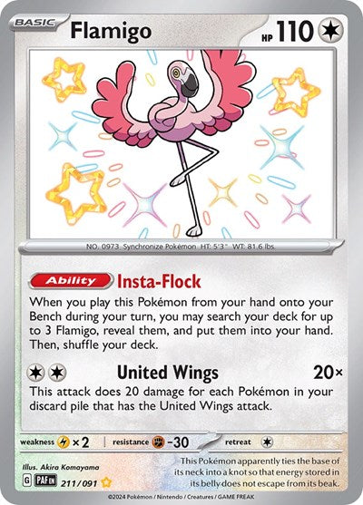 Flamigo (SV: Paldean Fates) Near Mint Holofoil