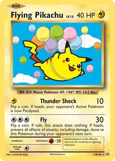 Flying Pikachu (XY - Evolutions) Light Play