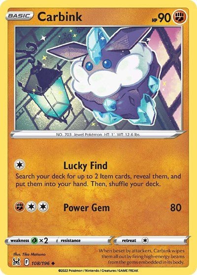 Carbink (SWSH11: Lost Origin) Near Mint - Nick Nack's Full Frontal Attack