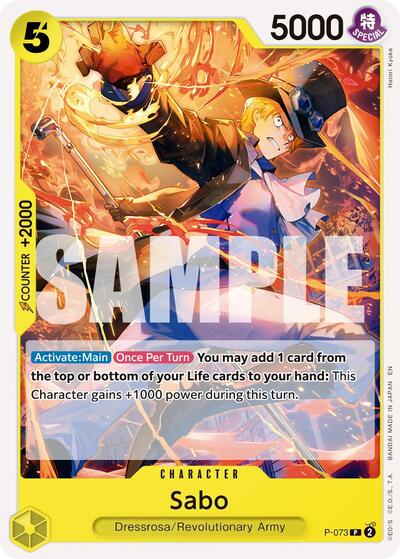 Sabo P - 073 (Reprint) (Premium Booster - The Best - Vol. 2) Near Mint - Nick Nack's Full Frontal Attack