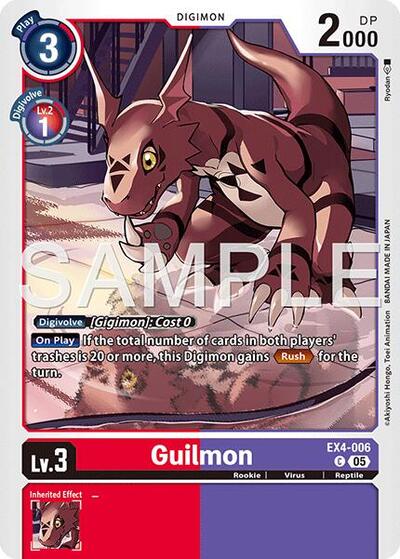 Guilmon (Foil Reprint) (Advanced Booster Digimon Generation) Near Mint Foil - Nick Nack's Full Frontal Attack