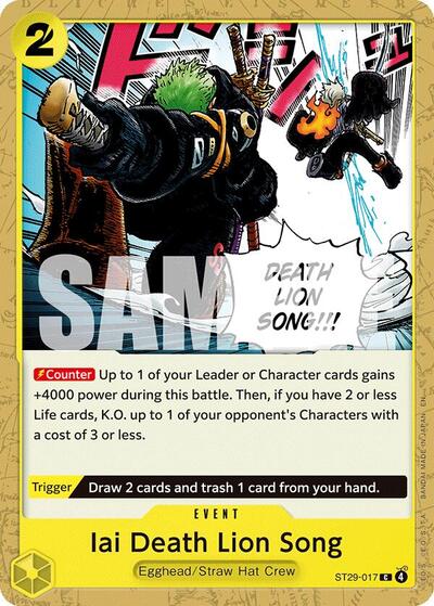 Iai Death Lion Song (Starter Deck 29: Egghead) Near Mint - Nick Nack's Full Frontal Attack