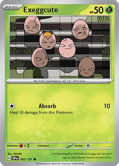 Exeggcute - 002 (SV08: Surging Sparks) Near Mint