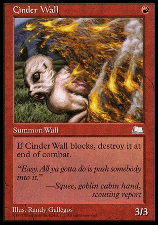 Cinder Wall (Weatherlight) Light Play - Nick Nack's Full Frontal Attack
