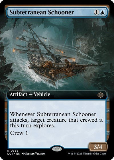 Subterranean Schooner (Extended Art) (The Lost Caverns of Ixalan) Near Mint - Nick Nack's Full Frontal Attack