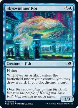 Skyswimmer Koi (Kamigawa: Neon Dynasty) Near Mint - Nick Nack's Full Frontal Attack