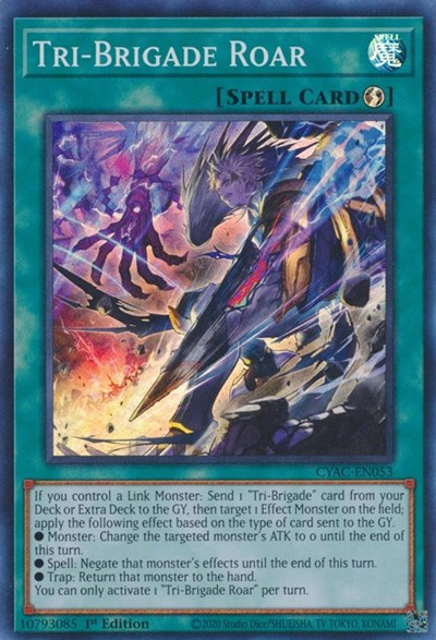 Tri-Brigade Roar (Cyberstorm Access) Light Play 1st Edition