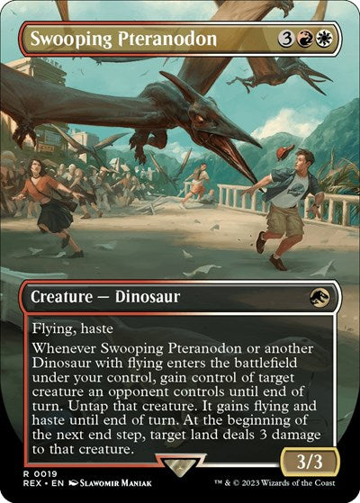 Swooping Pteranodon (Borderless) (Universes Beyond: Jurassic World Collection) Heavy Play Foil
