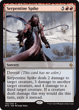 Serpentine Spike (Battle for Zendikar) Near Mint - Nick Nack's Full Frontal Attack