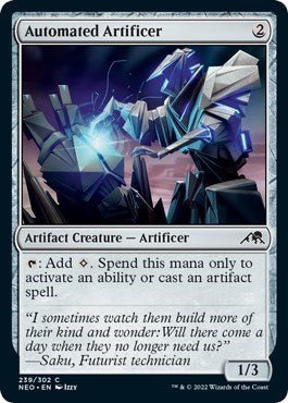 Automated Artificer (Kamigawa: Neon Dynasty) Near Mint - Nick Nack's Full Frontal Attack