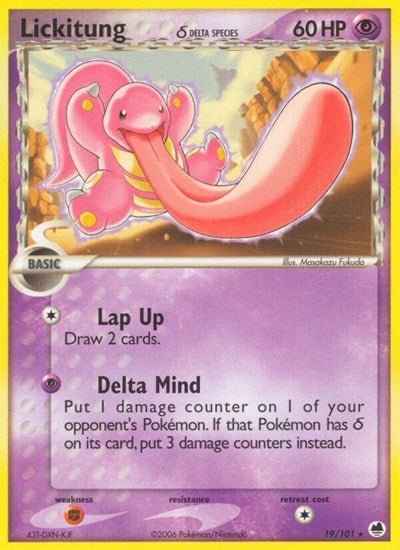 Lickitung (Delta Species) (Dragon Frontiers) Light Play - Nick Nack's Full Frontal Attack