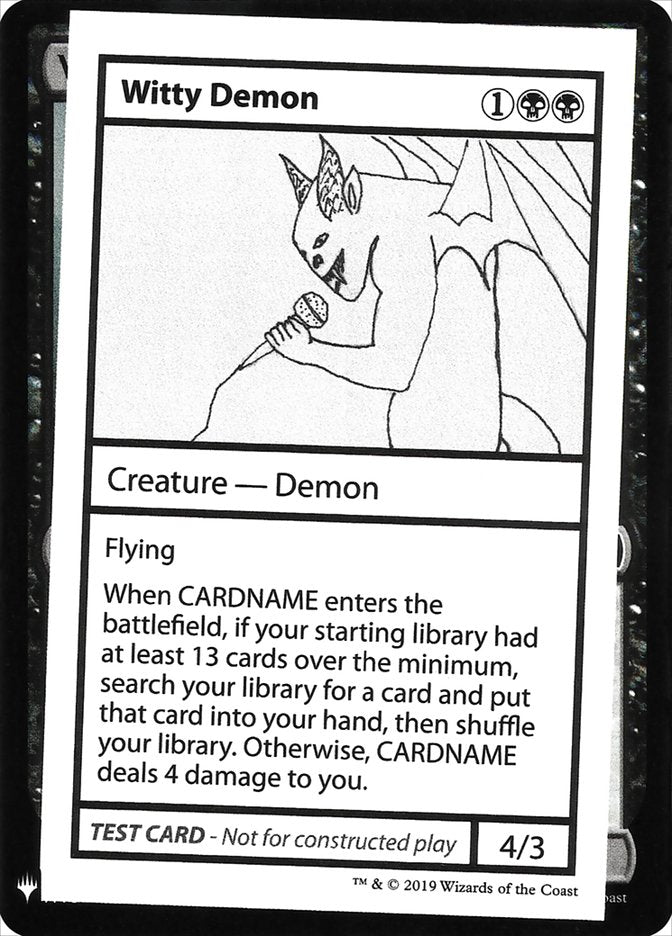 Witty Demon [Cartes Mystery Booster Playtest] 