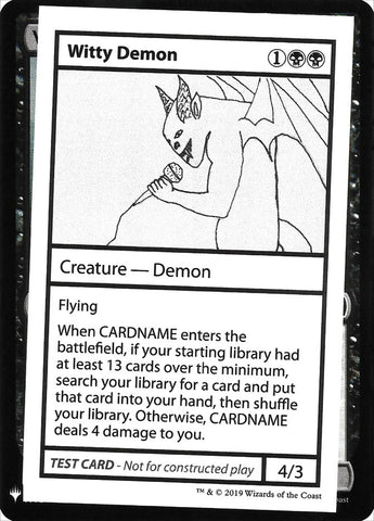 Witty Demon [Cartes Mystery Booster Playtest] 