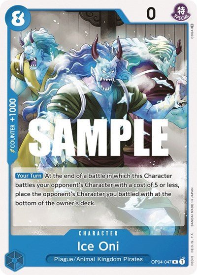 Ice Oni (Kingdoms of Intrigue) Near Mint - Nick Nack's Full Frontal Attack