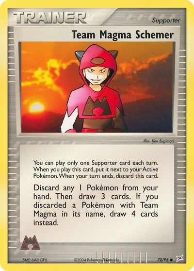 Team Magma Schemer (Team Magma vs Team Aqua) Light Play