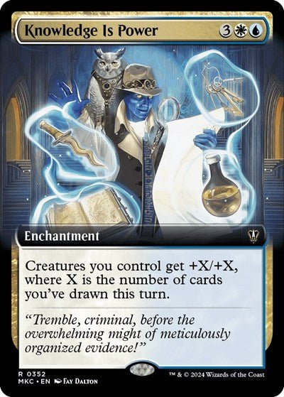 Knowledge is Power (Extended Art) (Commander: Murders at Karlov Manor) Near Mint - Nick Nack's Full Frontal Attack