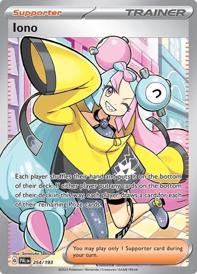 Iono - 254 (SV02: Paldea Evolved) Near Mint Holofoil