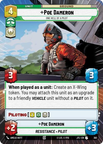 Poe Dameron One Hell of a Pilot (Hyperspace) (Jump to Lightspeed) Near Mint - Nick Nack's Full Frontal Attack