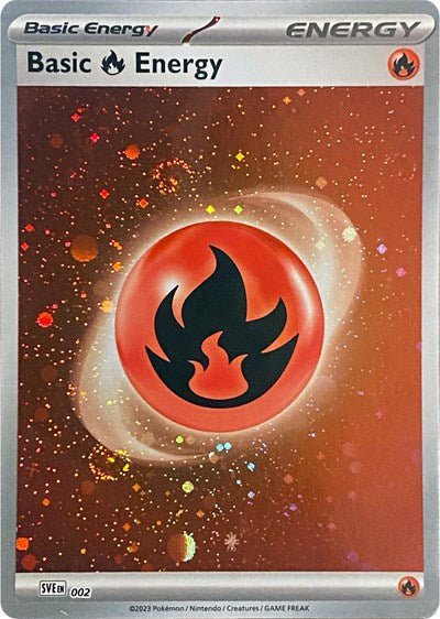 Basic Fire Energy (Cosmos Holo) (Scarlet and Violet: Base Set) Near Mint Holofoil - Nick Nack's Full Frontal Attack