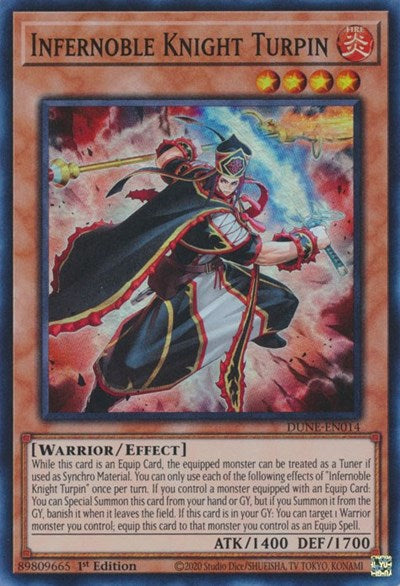 Infernoble Knight Turpin (Duelist Nexus) Light Play 1st Edition
