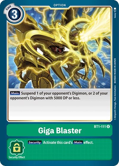 Giga Blaster (Release Special Booster) Near Mint
