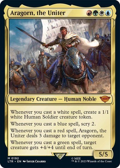 Aragorn, the Uniter (Universes Beyond: The Lord of the Rings: Tales of Middle - earth) Near Mint Foil - Nick Nack's Full Frontal Attack