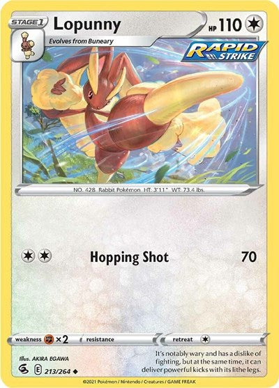 Lopunny (SWSH08: Fusion Strike) Near Mint