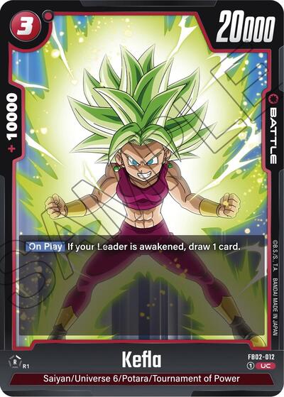Kefla FB02 - 012 (Blazing Aura) Near Mint - Nick Nack's Full Frontal Attack