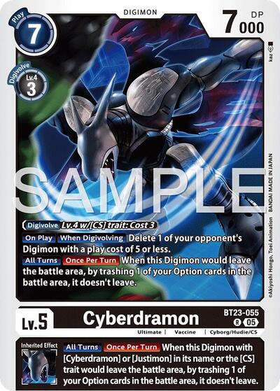 Cyberdramon (Hackers' Slumber) Near Mint Foil