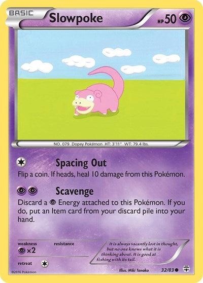 Slowpoke (Generations) Near Mint Reverse Holofoil