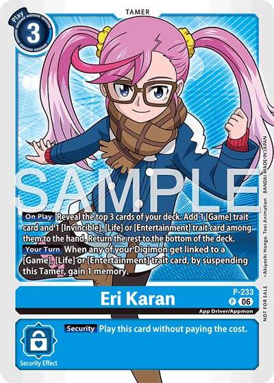 Eri Karan (Store Tournament 2026 Vol. 2 Participation Pack) (Digimon Promotion Cards) Near Mint