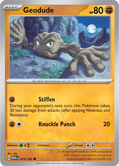 Geodude (Scarlet and Violet: 151) Near Mint