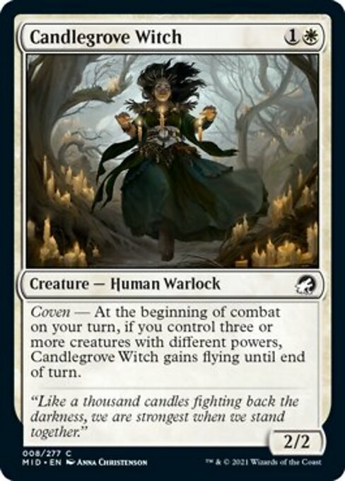 Candlegrove Witch (Innistrad: Midnight Hunt) Near Mint - Nick Nack's Full Frontal Attack