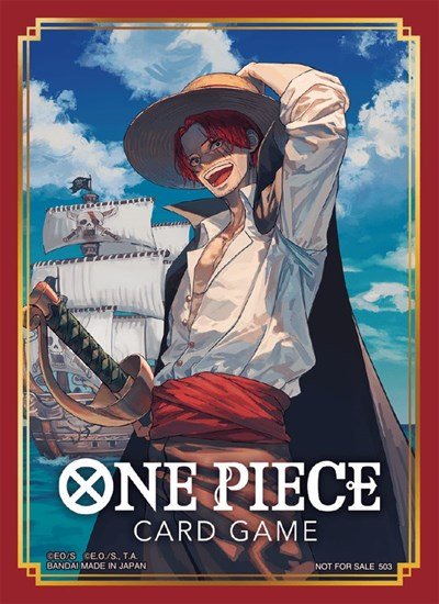 One Piece Card Game Official Sleeves Shanks (10 - Pack) (Bandai) New - Nick Nack's Full Frontal Attack