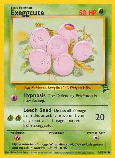 Exeggcute (Base Set 2) Light Play