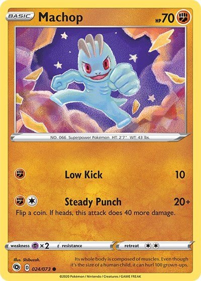 Machop (Champion's Path) Near Mint - Nick Nack's Full Frontal Attack