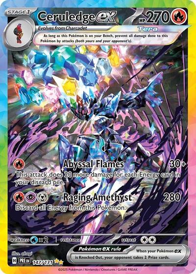 Ceruledge ex (SV: Prismatic Evolutions) Near Mint Holofoil