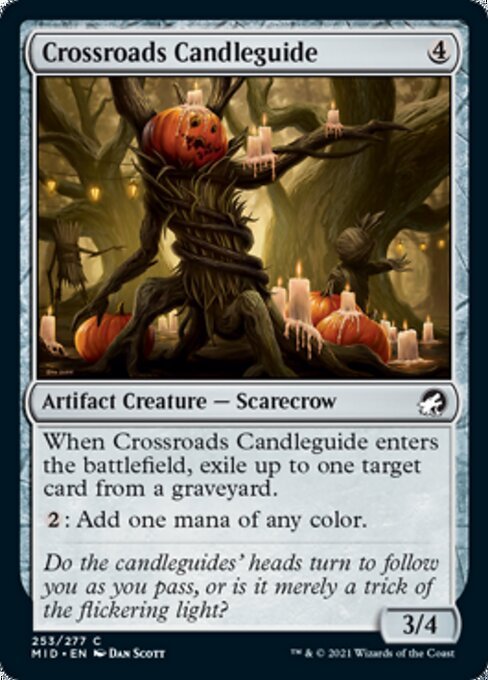 Crossroads Candleguide (Innistrad: Midnight Hunt) Near Mint - Nick Nack's Full Frontal Attack