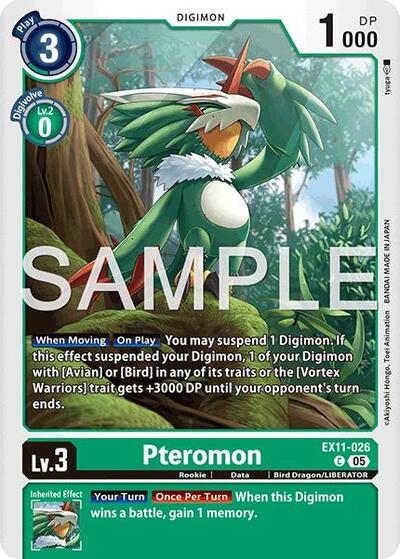 Pteromon (Dawn of Liberator) Near Mint - Nick Nack's Full Frontal Attack