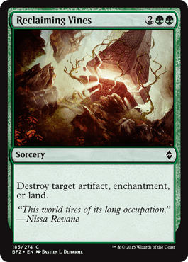 Reclaiming Vines (Battle for Zendikar) Near Mint - Nick Nack's Full Frontal Attack