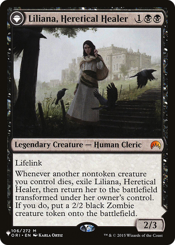 Liliana, Heretical Healer // Liliana, Defiant Necromancer [Secret Lair: From Cute to Brute]