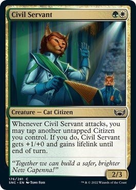 Civil Servant (Streets of New Capenna) Near Mint - Nick Nack's Full Frontal Attack
