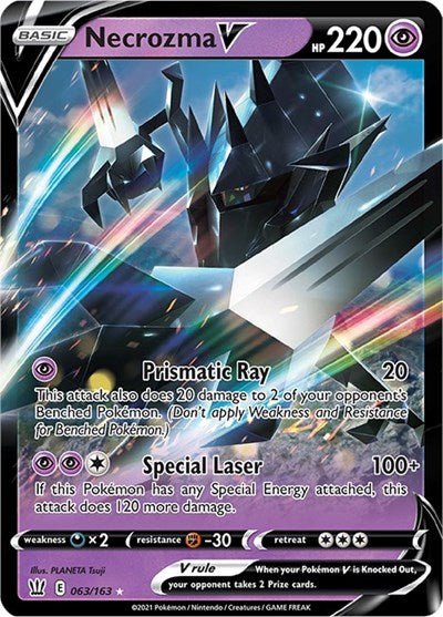 Necrozma V (SWSH05: Battle Styles) Near Mint Holofoil - Nick Nack's Full Frontal Attack