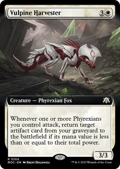 Vulpine Harvester (Extended Art) (Commander: March of the Machine) Near Mint - Nick Nack's Full Frontal Attack