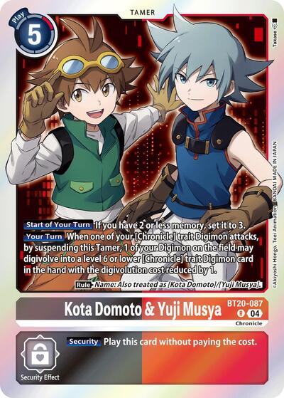 Kota Domoto and Yuji Musya (Release Special Booster 2.5) Near Mint Foil