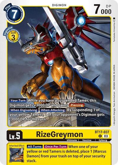 RizeGreymon (Secret Crisis) Near Mint