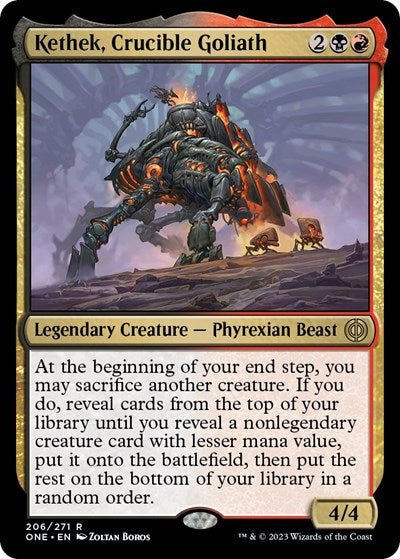 Kethek, Crucible Goliath (Phyrexia: All Will Be One) Near Mint - Nick Nack's Full Frontal Attack