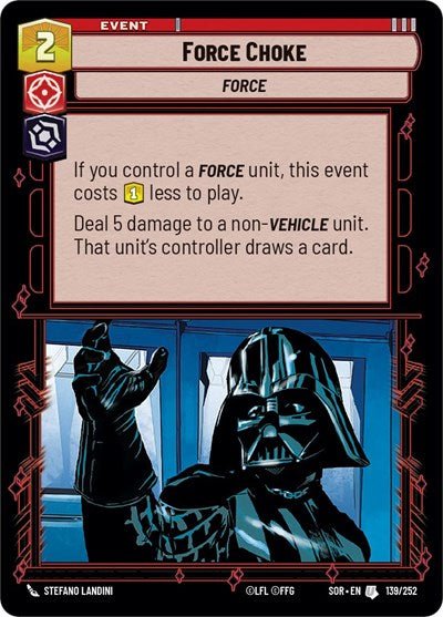 Force Choke (Spark of Rebellion) Near Mint - Nick Nack's Full Frontal Attack